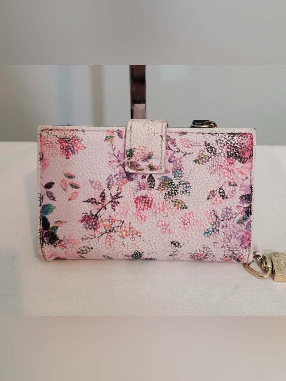 Betsey Johnson Floral Pink Women's Wallet Clutch with Heart Detail - Picture 2 of 16